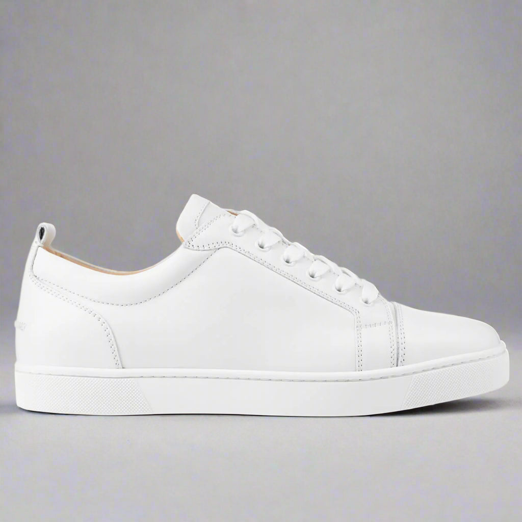 Louboutin Junior Low White Leather