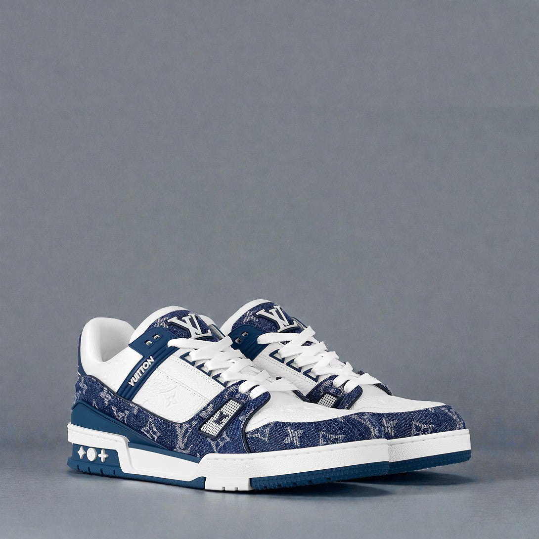 LV Trainer Monogram Blue Denim
