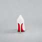Louboutin Kate Patent White Calf Leather