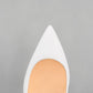 Louboutin Kate Patent White Calf Leather