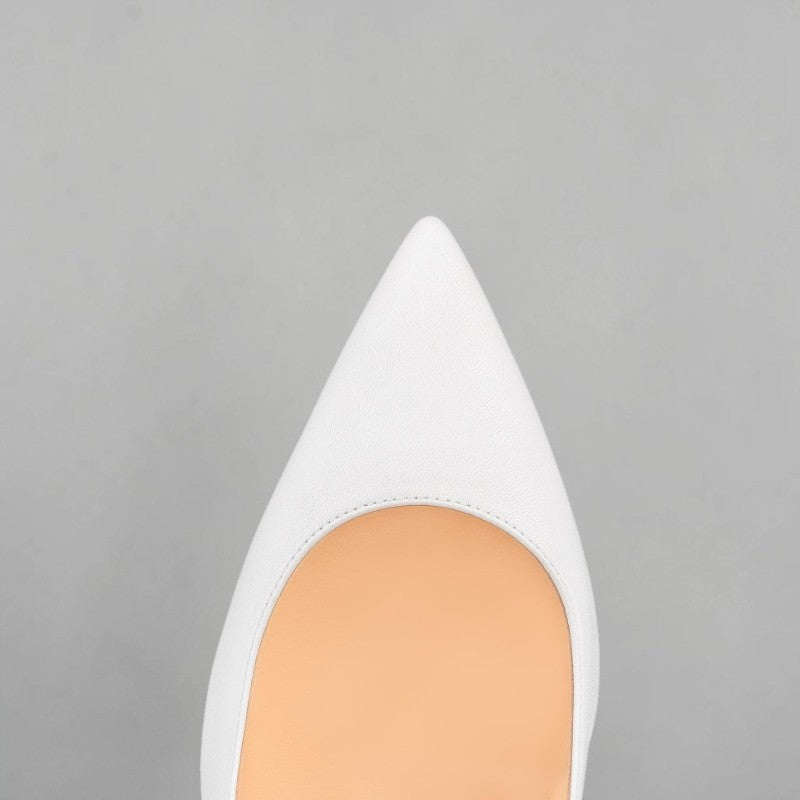 Louboutin Kate Patent White Calf Leather