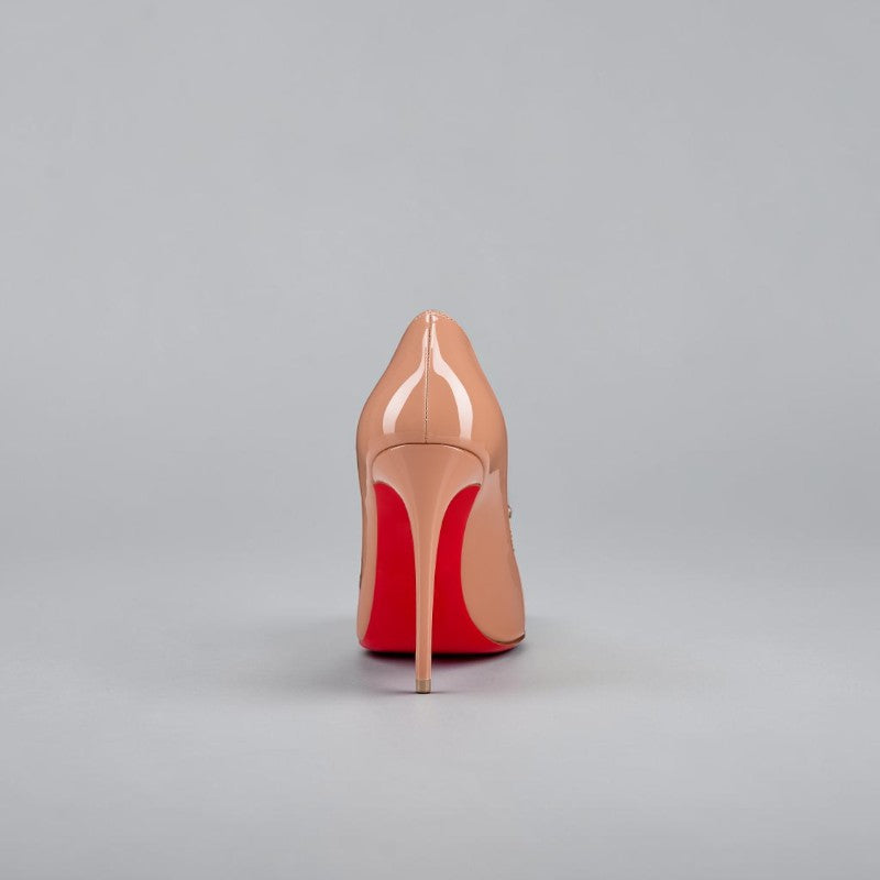 Louboutin Kate Patent Blush Calf Leather