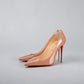 Louboutin Kate Patent Blush Calf Leather