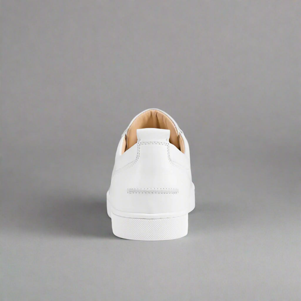Louboutin Junior Low White Leather