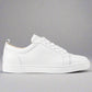 Louboutin Junior Low White Leather