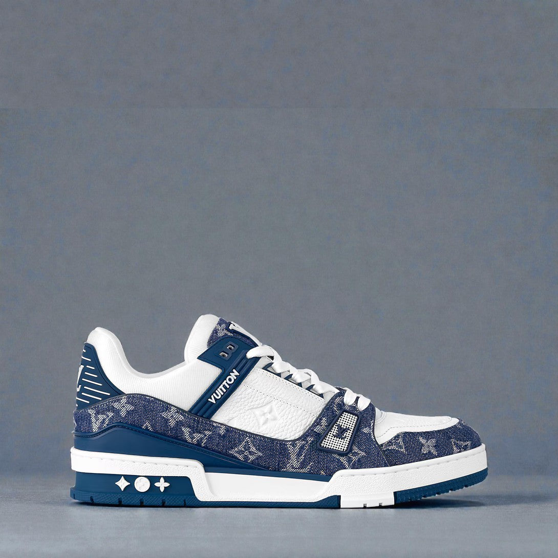 LV Trainer Monogram Blue Denim