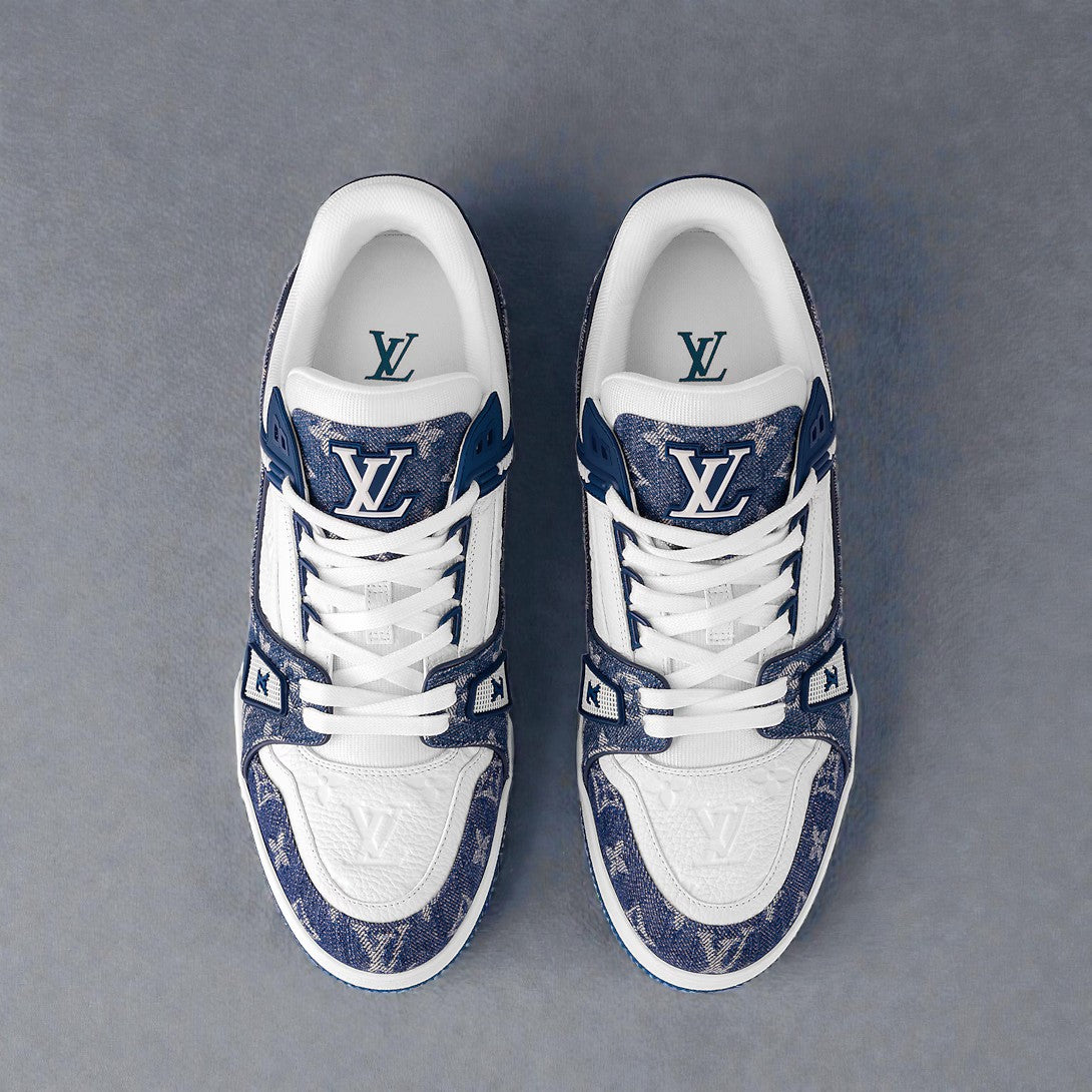 LV Trainer Monogram Blue Denim