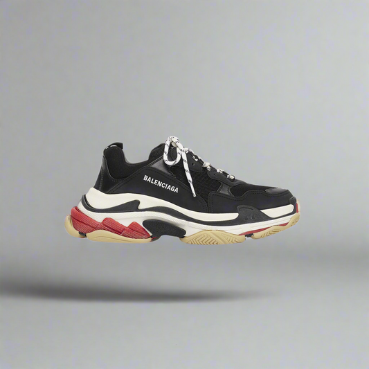 Balenciaga Triple S Clear Sole Black Red
