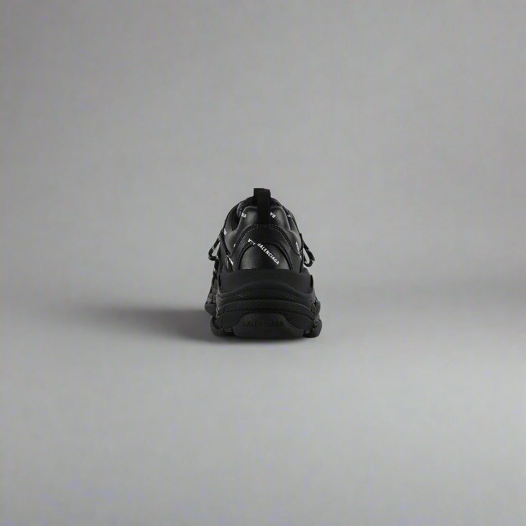 Balenciaga Triple S Allover Logo Black