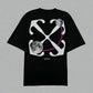 1 Ден Доставка - Тениска Off-White "Moon Arrow" Black