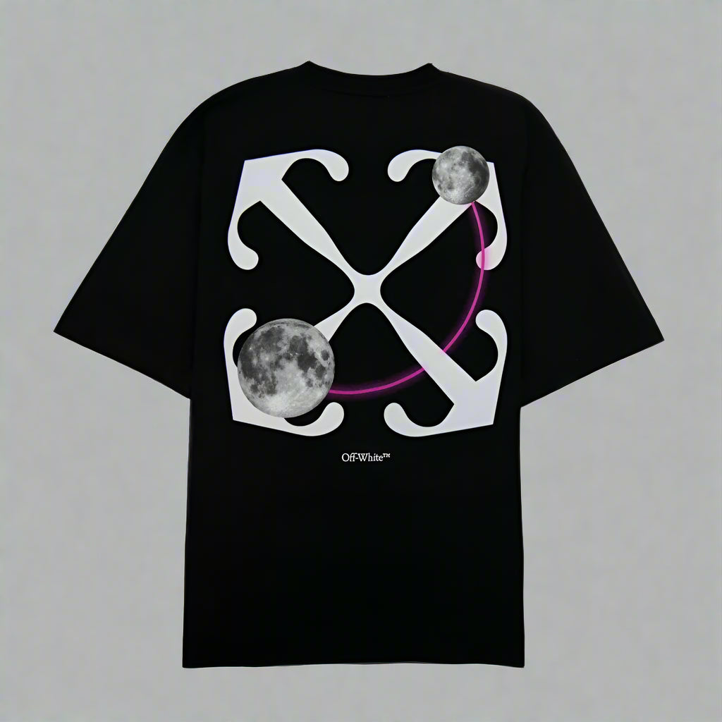1 Ден Доставка - Тениска Off-White "Moon Arrow" Black