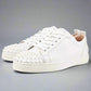Louboutin Junior Spikes Low White Leather