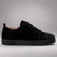 1 Ден Доставка - Louboutin Junior Spikes Low Velvet