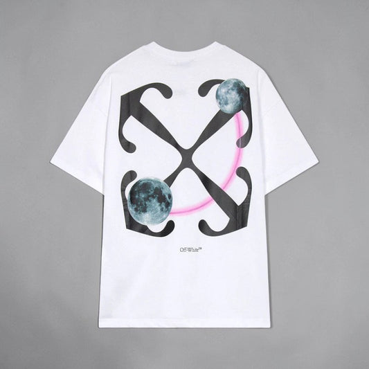 1 Ден Доставка - Тениска Off-White "Moon Arrow" White